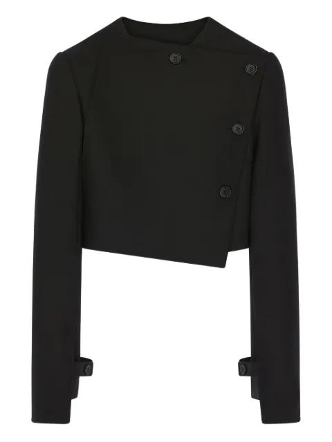 oblique buttoned jacket by COURREGES