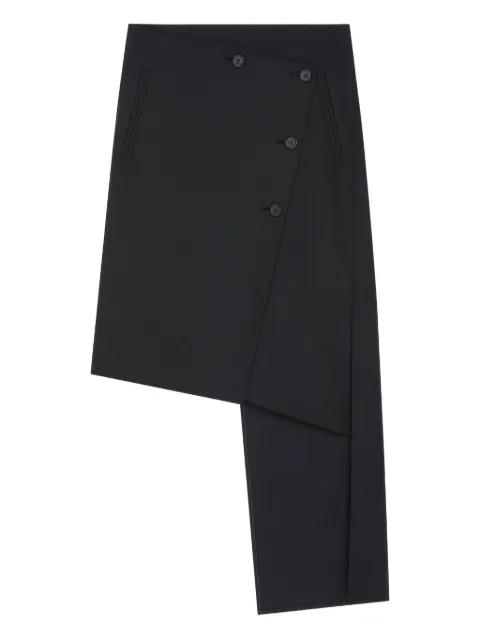 oblique panelled midi skirt by COURREGES