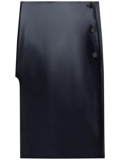 oblique translucent skirt by COURREGES