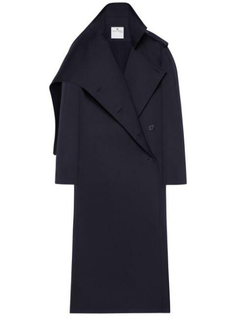 oblique trench coat by COURREGES