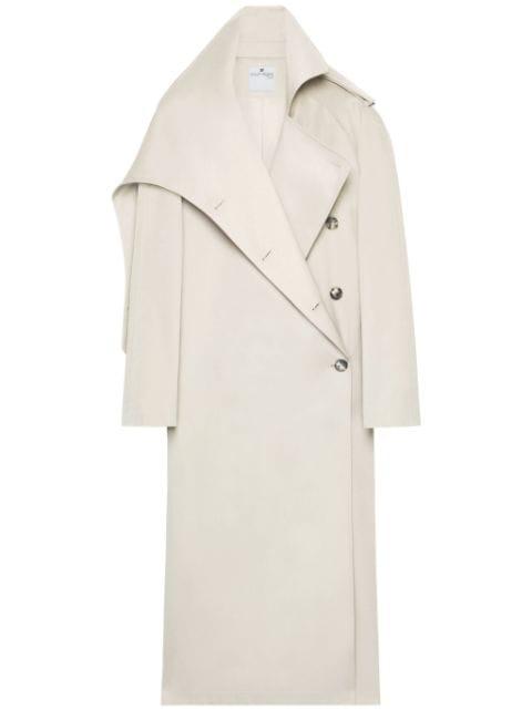 oblique trench coat by COURREGES