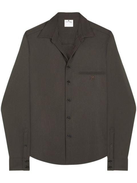 one pocket twill shirt by COURREGES