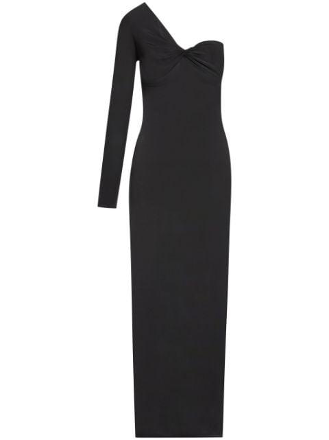 one-shoulder maxi dress by COURREGES