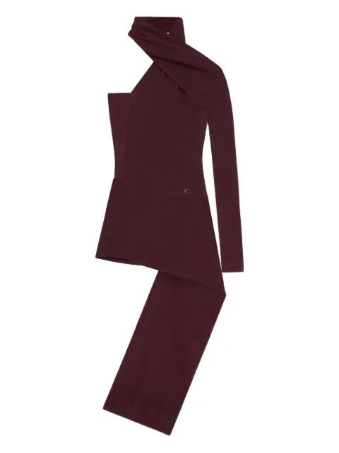 one-shoulder mini dress by COURREGES