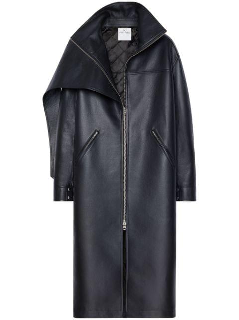 oversize leather coat by COURREGES