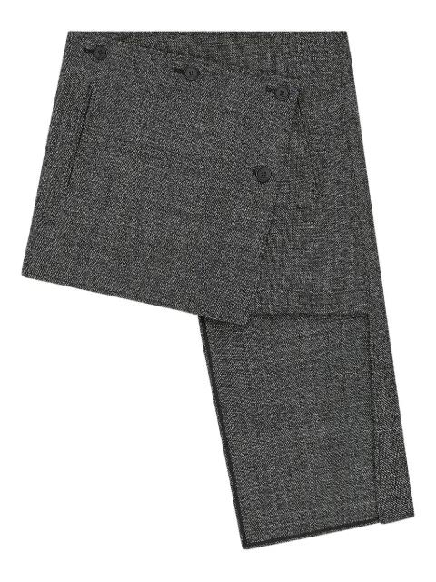 panelled asymmetric mini skirt by COURREGES