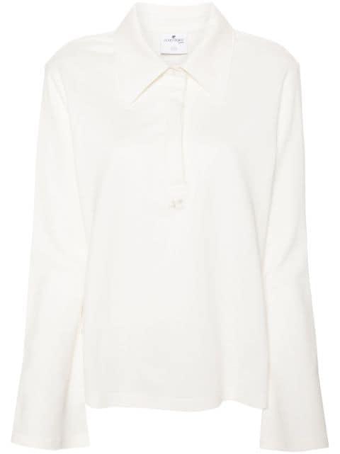 piqué cotton polo shirt by COURREGES