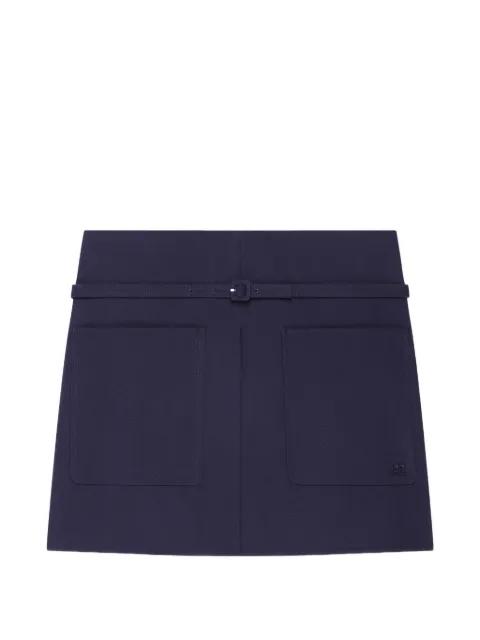pocket belted mini skirt by COURREGES