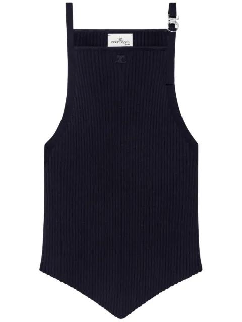 pointy-hem tank top by COURREGES