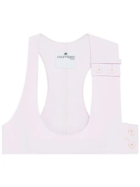 racerback crop top by COURREGES