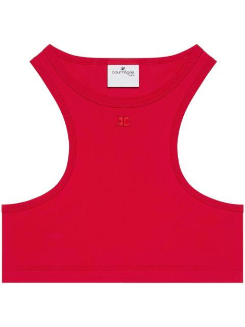 racerback crop top by COURREGES