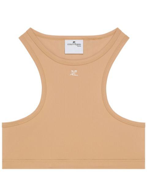racerback crop top by COURREGES