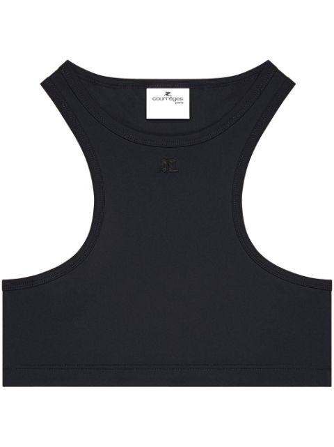 racerback crop top by COURREGES