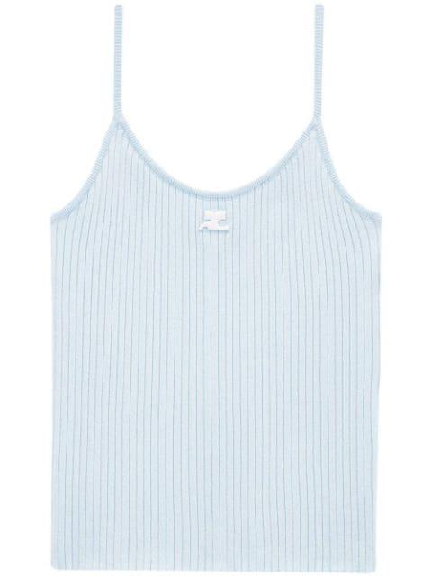 rib-knit tank-top by COURREGES