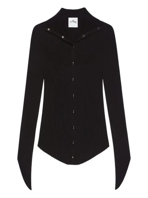 ribbed cardigan by COURREGES