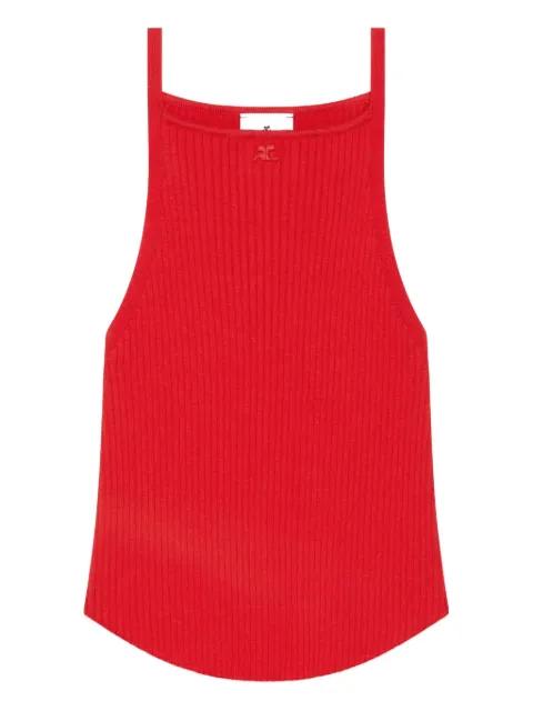 ribbed halter top by COURREGES