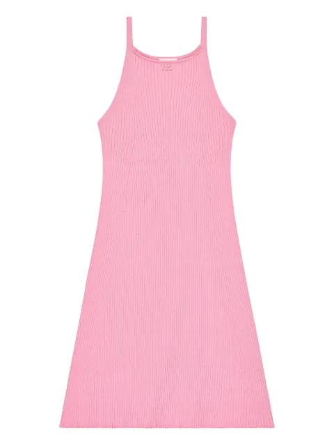 ribbed-knit a-line mini dress by COURREGES