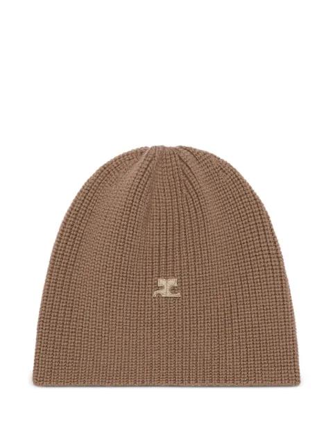ribbed-knit beanie by COURREGES