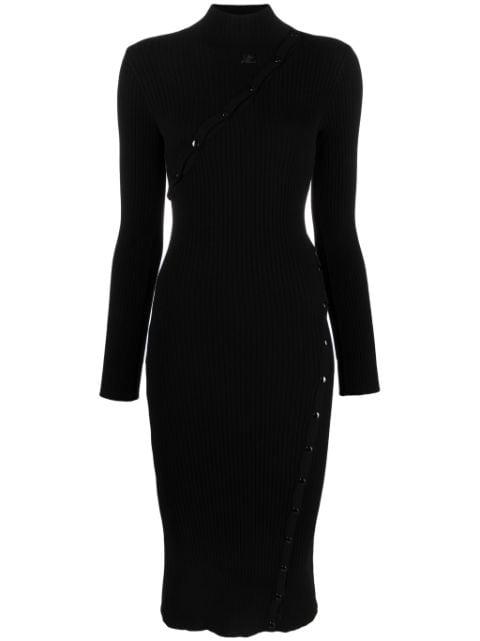 ribbed knit dress by COURREGES