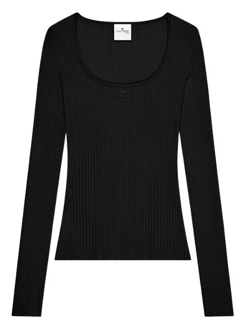 ribbed-knit sweater by COURREGES