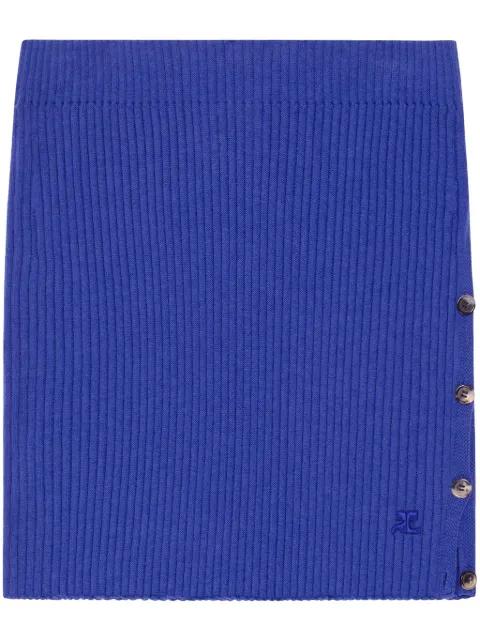 ribbed mini skirt by COURREGES