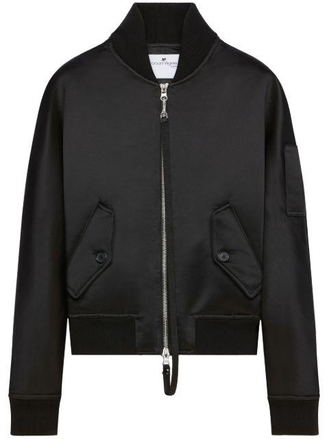 satin bomber jacket by COURREGES