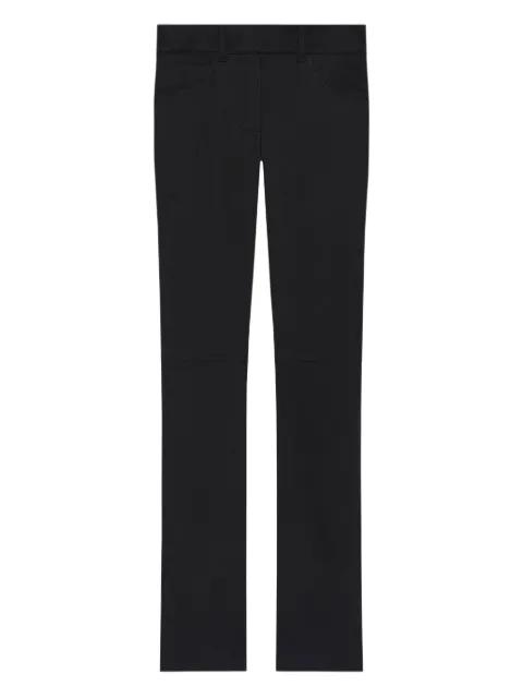 satin bootcut pants by COURREGES