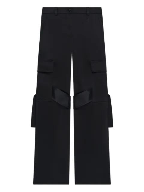satin-finish trousers by COURREGES
