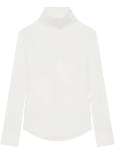 scarf-detail blouse by COURREGES