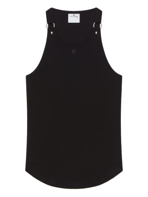 scoop-neck sleeveless tank by COURREGES
