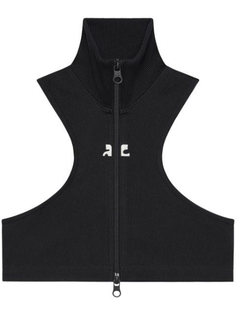 scuba cropped jacket by COURREGES