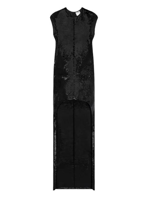 sequin-embellished asymmetric dress by COURREGES