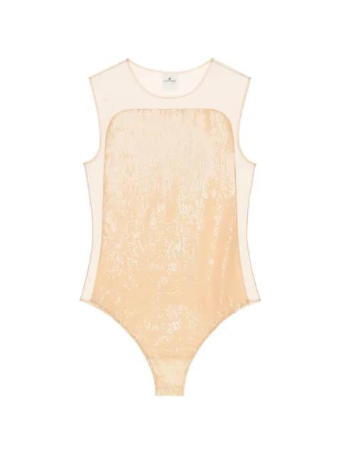sequin-embellished illusion body by COURREGES