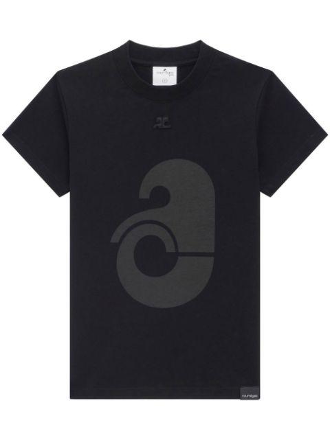 short-sleeve cotton T-shirt by COURREGES