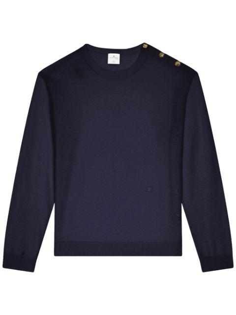 shoulder-snaps sweater by COURREGES