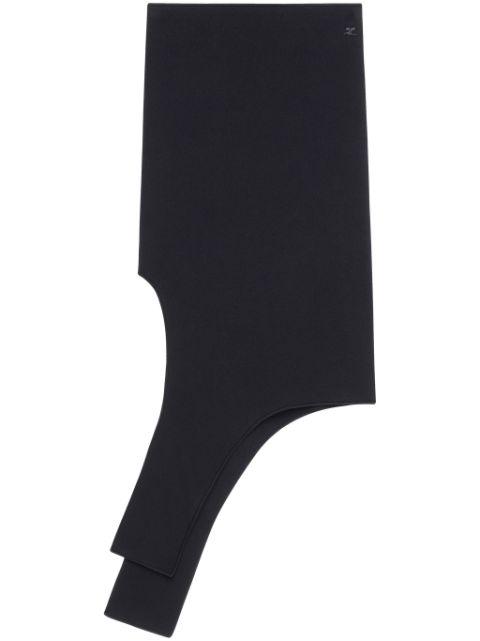slash knit skirt by COURREGES