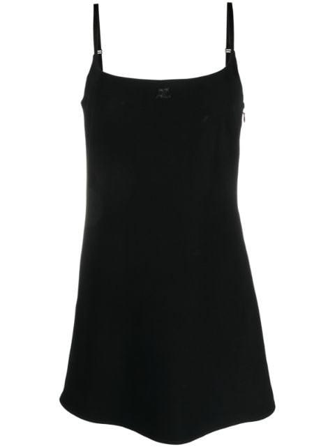 sleeveless square-neck minidress by COURREGES