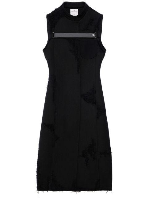 sleeveless virgin-wool coat by COURREGES