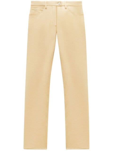 slim-fit vinyl trousers by COURREGES