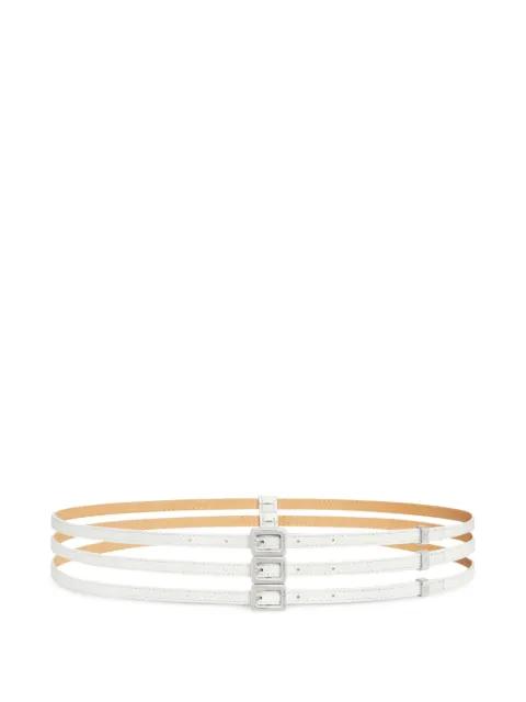 stacked buckled belt by COURREGES