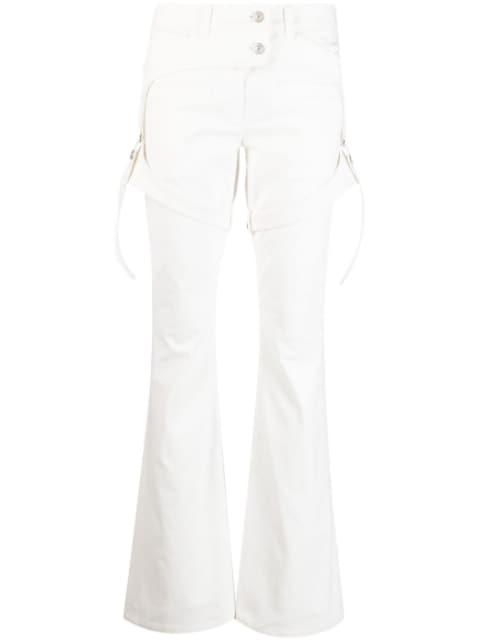 straight-leg cotton trousers by COURREGES