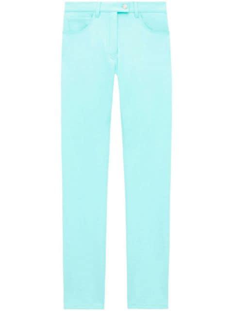 straight-leg vinyl trousers by COURREGES