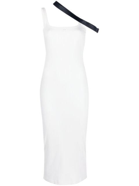 strap-detail midi dress by COURREGES