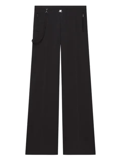 strap-detail track pants by COURREGES