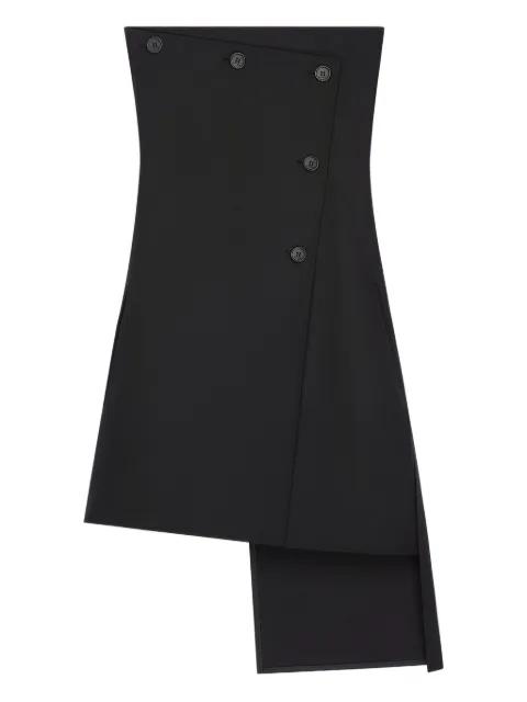 strapless button-fastening mini dress by COURREGES