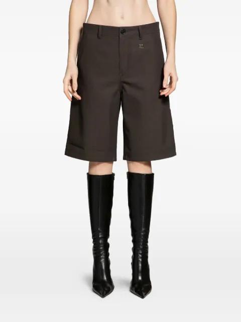 tailored knee-length shorts by COURREGES