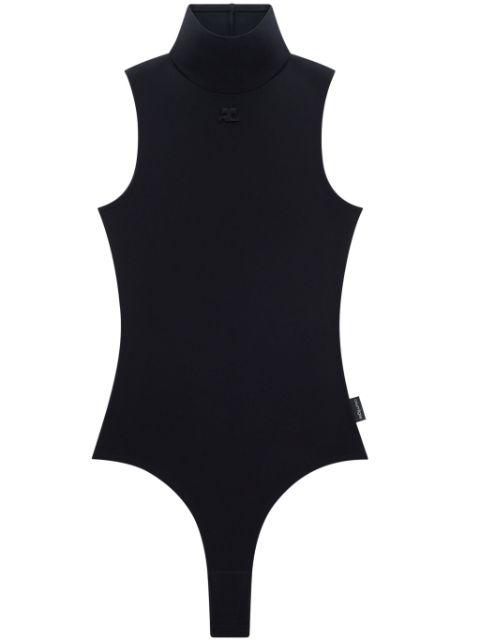 techno jersey high-neck bodysuit by COURREGES