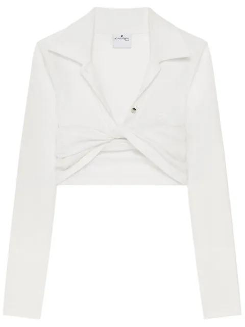 twist-detailing shirt by COURREGES