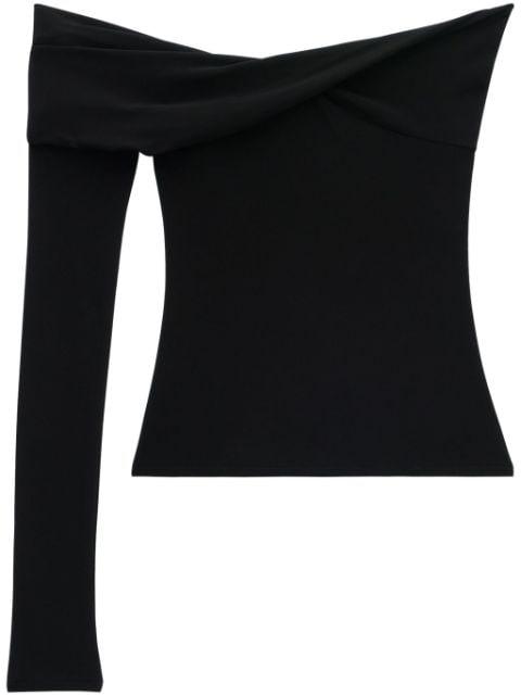 twisted jersey top by COURREGES