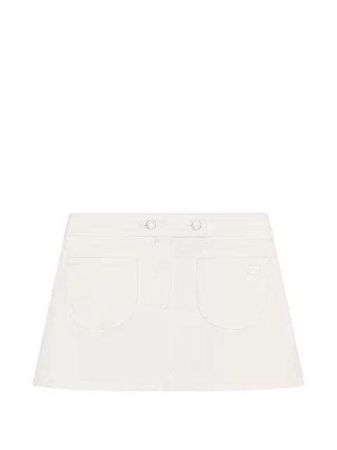 two-pocket denim mini skirt by COURREGES